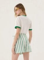 SHORT SAIA STRIPE SLAM OFF WHITE - Imagem 2
