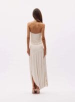 CONJUNTO BLUSA/SAIA FORTUNA BEGE ITALIAN - Imagem 4