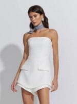 MACAQUINHO CORSET ABAULADO ALFAIATARIA DENSE OFF WHITE