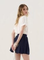 SAIA PREGAS TRICOT MARINHO - Imagem 2