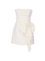 VESTIDO CURTO MAXI LACO ALFAIATARIA VISCO OFF WHITE - Imagem 3
