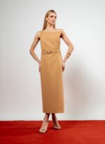 VESTIDO MIDI MAYA LATTE