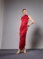 VESTIDO MIDI BECA RED WINE - Imagem 2