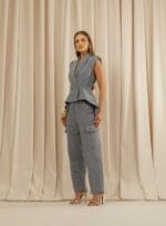 BLAZER SEM MANGA ELISE INDIGO - Imagem 5