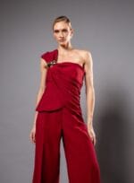 CORSET DRAPEADO ROE RUB RED