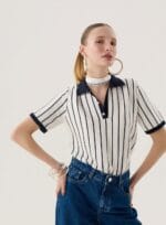 BLUSA POLO LISTRADA MARINHO - Imagem 4