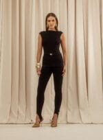 BLUSA ASSIMETRICA MAVIE PRETO - Imagem 2