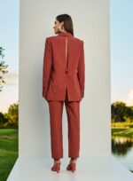 CONJUNTO CALCA E BLAZER FENDA COSTA MARROM BRONZE - Imagem 3