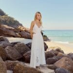 VESTIDO MAXI MIDI CORPO CRUZADO OFF SHELL