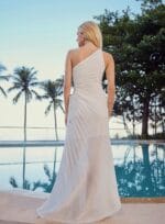 VESTIDO MAXI MIDI ASSIMETRICO OFF WHITE - Imagem 3
