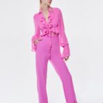 CALCA FENDA ROSA ESCURO