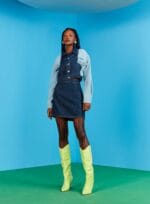 JAQUETA BICOLOR JEANS - Imagem 2