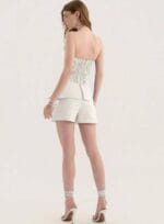 CONJUNTO CORSELET ALOGANDO SHORT SUMMER OFF WHITE - Imagem 2