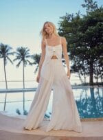 CONJUNTO PLISSSADO RAYON OFF WHITE