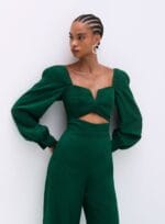 MACACAO CORPO PREGUEADO VERDE NAPOLIS - Imagem 2