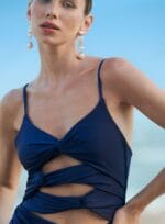 VESTIDO CURTO DRAPEADO MARINHO - Imagem 2