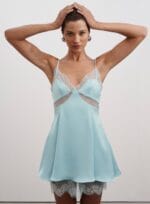 VESTIDO CURTO AZUL CLARO