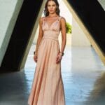 VESTIDO MIDI PARCIAL PELE