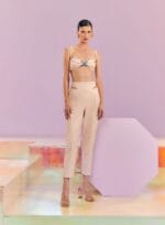 CONJUNTO TOP CALCA CUTOUT CHAMPAGNE