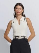 POLO REGATA TRICOT OFF WHITE