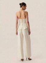CONJUNTO CORSET ESTRUTURADO WIDE LEG OFF WHITE - Imagem 2