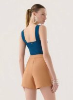 SHORT MIX BOTOES CAMEL - Imagem 2