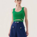 SHORT MIX BOTOES MARINHO