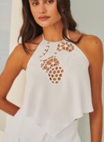 CONJUNTO SHORT COM TOP BRANCO - Imagem 2