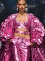 CONJUNTO TOP PESPONTO E CALCA SKINNY FUCSIA - Imagem 3