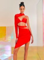 VESTIDO CURTO OMBRO SO CORAL - Imagem 2