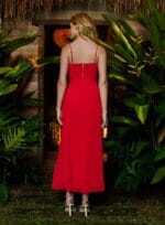 VESTIDO MIDI VERMELHO TOREADOR - Imagem 3