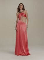 VESTIDO GIOVANA ROSA DIADEMA