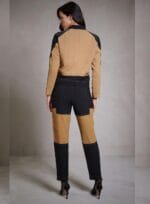 JAQUETA BICOLOR CAQUI/PRETO - Imagem 2