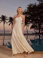 VESTIDO MAXI MIDI ALCA TORCIDA ALGODAO