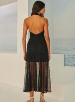 VESTIDO MIDI POA PRETO - Imagem 2