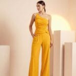 CALCA PALLAZZO AMARELO OURO