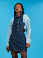 JAQUETA BICOLOR JEANS