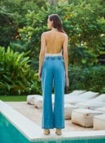 CALCA WIDE LEG CURTA JEANS - Imagem 2