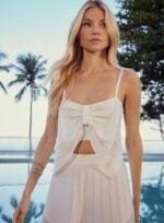 CONJUNTO PLISSSADO RAYON OFF WHITE - Imagem 2