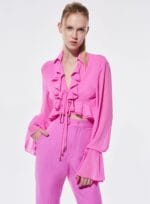 CALCA FENDA ROSA ESCURO - Imagem 3