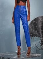 CALCA SKINNY COURO AZUL BIC - Imagem 2