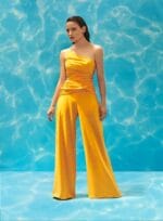 CALCA PALLAZZO AMARELO OURO - Imagem 2