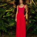 CALCA PALAZZO VERMELHO TOREADOR