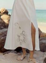 SAIA MIDI MEIO FENDA OFF SHELL - Imagem 2