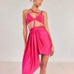 VESTIDO CURTO DECOTE CRUZADO PINK