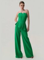 CONJUNTO CORSET ESTRUTURADO WIDE LEG VERDE