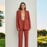 CONJUNTO CALCA E BLAZER FENDA COSTA MARROM BRONZE