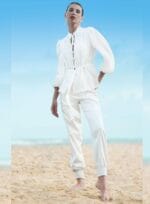 CONJUNTO BATA E CALCA JOGGER OFF WHITE