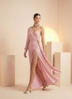 VESTIDO MANGA SO TRESSE LUREX