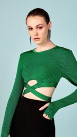 TOP CRUZADO LUVA VERDE COPA - Imagem 2